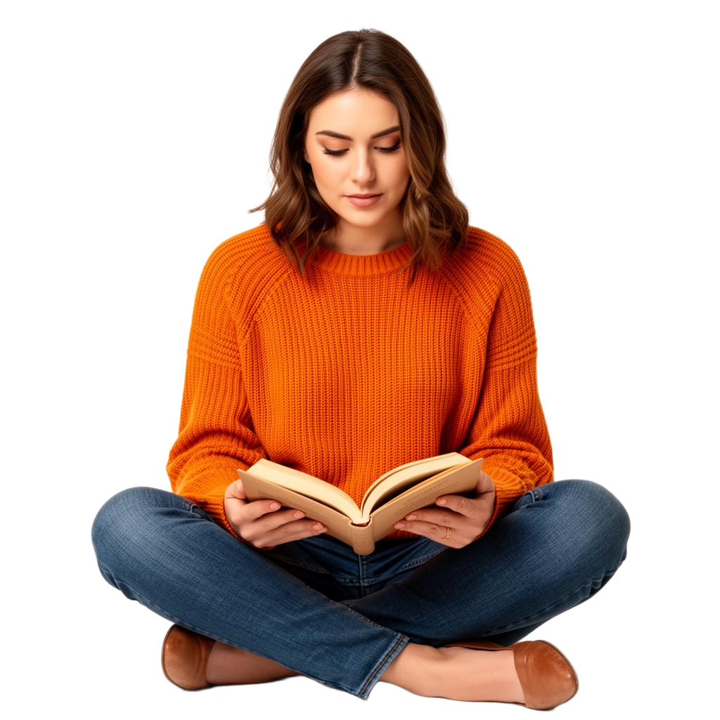 Student reading